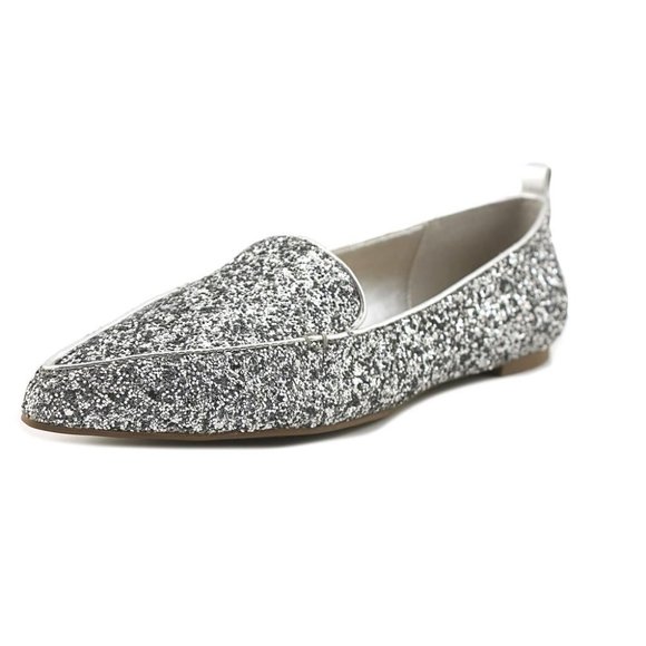 Aldo Shoes - ALDO | Galinsky Silver Glitter Pointed Toe Flats